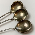 Set Of 6 Moscow 84 Silver Standard Engraved Floral Scrollwork Spoons C  1876