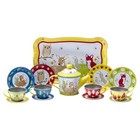 Forest Friends Tea Time Set Kids Pretend Play Tea Party Toy Set Girls   Boys
