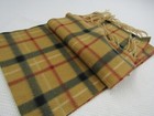 Brand New Brown And Grey Plaid Scarf 100  Polyester Men Or Women