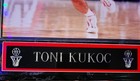 Vintage 1990s Toni Kukoc The Chicago Bulls Sports Plaque Marble Look Wall Mount