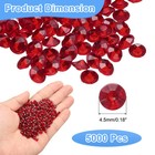 5000pcs Wedding Table Scatter Confetti For Crafts  dark Red  4 5mm 