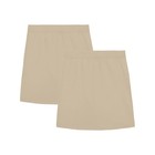 Dockers Girls School Uniform Pull-on Performance Scooter Skort  2-pack  Khaki  1