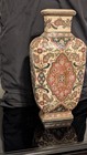 Intricate   Beautiful-large 16  Chinese Handpainted Vase   Raised Detail Vintage
