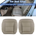 2pcs Leather Driver Passenger Bottom Seat Cover E200 E250 E300 E350 2014-2016