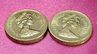 1 Pound 1983 Elizabeth Ii Upside Down  2 Piece