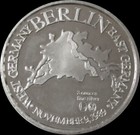 1989 Berlin Wall 3oz  999 Silver Germany Commemorative 51mm Medallion