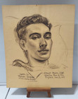 Rare Orig  Wwii U s o  Camp Show Rudolph Belarski Drawing Named Soldier