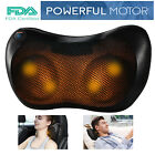 Shiatsu Shoulder Neck And Back Massager Pillow With Heat Deep Kneading Cushion