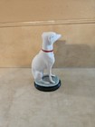 Antique Staffordshire Bisque Sitting Whippet Greyhound Porcelain Figurine 5 