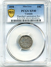 1858 Canada 10 Cents  Mint Error  Planchet Lamination Reverse - Pcgs Ef40