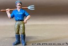 Bullyland Farmer With Pitch Fork Pitchfork Figure Figurine 3  Vintage Germany