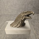 Metal Eagle On Granite Base Paperweight 