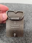 Vintage 1975 White Label Dewars Blended Scotch Whisky Belt Buckle Made In Usa
