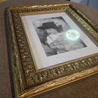 Stylish Gold Picture Frame  - Securely Mounted For 5x7 Or 8x10 Photos