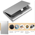 Stainless Steel Card Holder Case Pocket Metal Wallet For Id Credit Business Card
