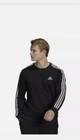 Nwt Adidas Men s Crewneck Sweatshirt Pullover 3 Stripes  Size M