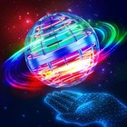 1-8pcs Flying Orb Ball Toys Rotating Soaring Hover Orb Spinner Magic Led Light