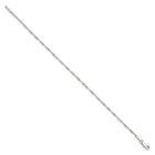 925 Sterling Silver Polished 9 Inch 1 75mm Singapore Chain Anklet Twisted Solid