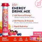Zipfizz Fruit Punch Energy Drink Powder  20 Pack  Sugar-free Electrolyte Mix