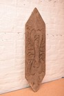 Antique Hand Carved Wood Dayak Shield Kliau Borneo Headhunter Oceanic Art 39   