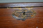 Vintage Keuffel   Esser Co Wooden 2 Drawer Tool Box With Keys Industrial Storage