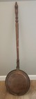 Bed Warmer Copper Brass Wood Handle Length 43  W pan   Handle