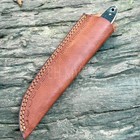 Universal Leather Knife Sheath - 8  Inches- Heavy Duty Belt Loop