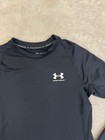 Under Armour Unisex Youth Size Medium Fitted Long Sleeve Athletic Shirt Black