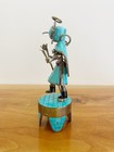 Sterling Kachina Southwest Artist David Freeland Jr Silver Turquoise Stone Inlay