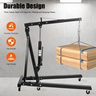 2 Ton  Folding Engine Motor Hoist Cherry Picker Shop Crane Lift Black Durable