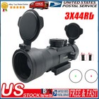 3x44mm Optics Hunting Scope Sight Red green Dot W  11 20mm Rail Mount For