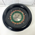 Vintage Tabletop Roulette Wheel Antique Gambling Gaming Casino Made France Video