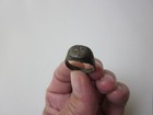 Ancient Roman Or Byzantine Period Bronze Ring With Cross Iv - V Ad 