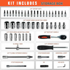 53pcs Mechanics Tools Set Car Repair Tool Kit Set Box For Home Socket Wrench Set