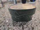 New Sealed Sudberry House Small Forest Green Moire Oval Box Needlework Display