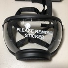 Rex Specs Dog Goggles Size Large Black With 2 Lenses Clear And Smoke Open Box