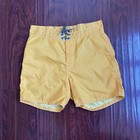 Vtg Birdwell Beach Britches Trunks Board Shorts Size 26 Surf Made In Usa Yellow