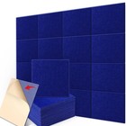 18 Pack Acoustic Panels Self-adhesive Studio Noise Soundproofing Wall Tiles Blue