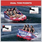 Airhead Super Mable 3-person Towable Tube For Boating With Dual Tow Points