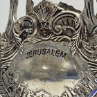 Vintage Jerusalem Napkin Holder  Silver Plated Judaica Souvenir  gift