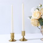 4 Gold Vintage Metal Taper Candle Holders Wedding Party Events Home  Decorations