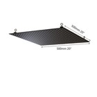 Stainless Steel Ultrathin 20   Rainfall Shower Head Ceiling Mount Faucet Black