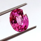 Aaa 10x8 Mm Natural Flawless Ceylon Pink Sapphire Loose Oval Gemstone Cut