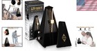 Stylish Wooden Mechanical Metronome - Practice Tool For Piano  Guitar  Violin