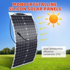 200w Watt Flexible Solar Panel 12v Mono Home Rv Rooftop Camping Off-grid Power