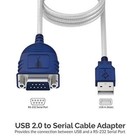 Sabrent Usb 2 0 To Serial  9-pin  Db-9 Rs-232 Converter Cable  6-feet  cb-9p6f 