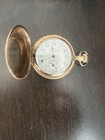 Antique Waltham Men s Pocket Watch C1892 Gold Filled Hunter Case     Running
