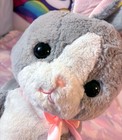 New - Jumbo Grey Bunny Rabbit Sukutto Animal Big Plush - Amuse Japan Import