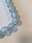 Recycled Glass Beads Ghana Large Aqua African Sea Glass Round Flaws Gift