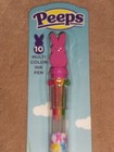 New  Peeps Bunny 10-color Pen With Mini Figure Topper
